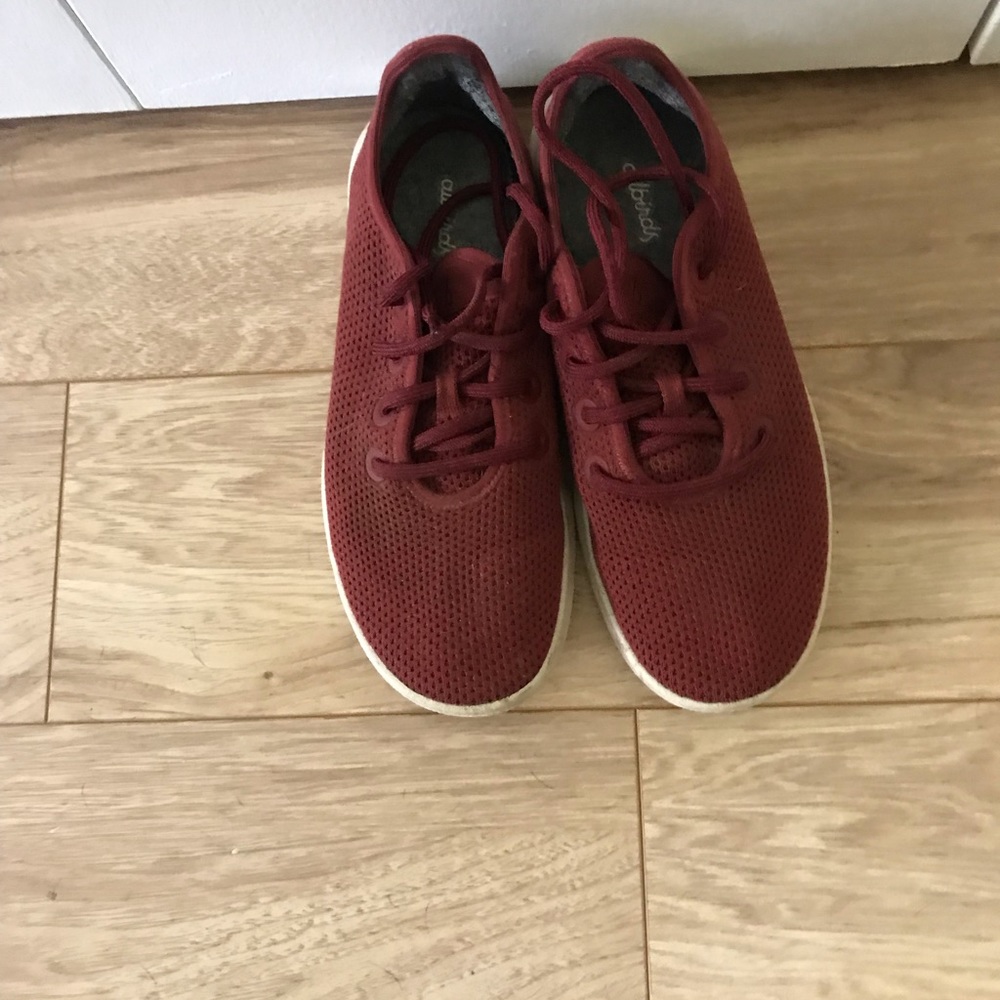Red Birdies. Size 9. Worn twice.